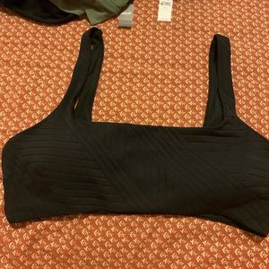 Aerie Black Bikini Top